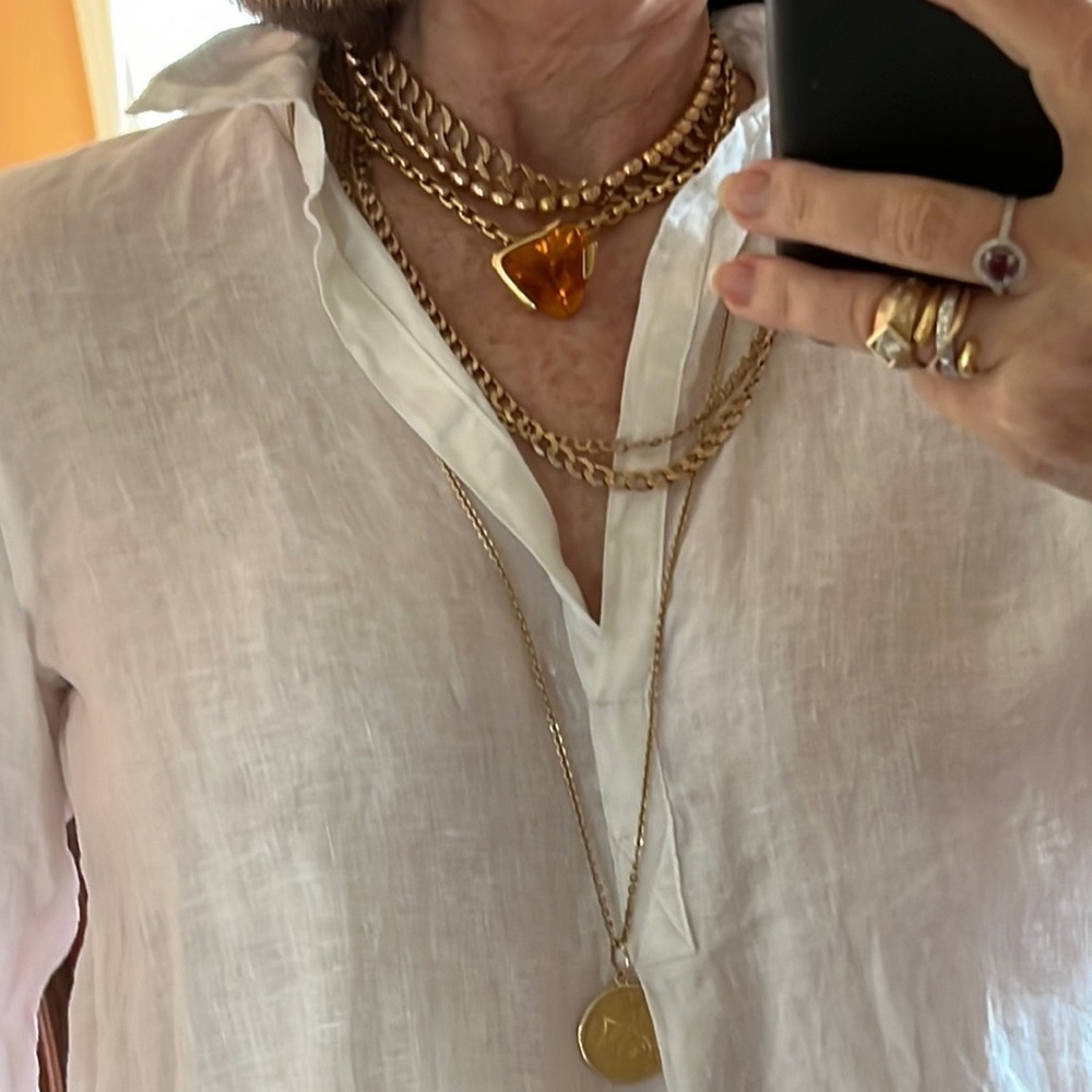 Rinaldo Gavello 18 karat gold and huge citrine pendant - Picture 10 of 12